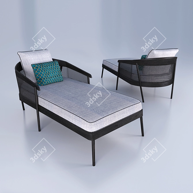 Luxury Comfort Relax Chair 3D model image 1