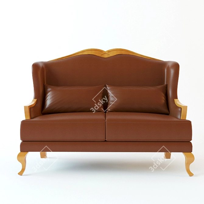 Cozy Comfort: Modern Sofa 3D model image 1