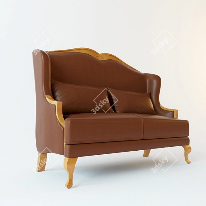 Cozy Comfort: Modern Sofa 3D model image 2