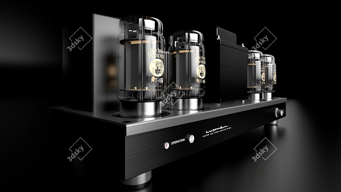 Luxman MQ-88u Tube Amplifier 3D model image 2