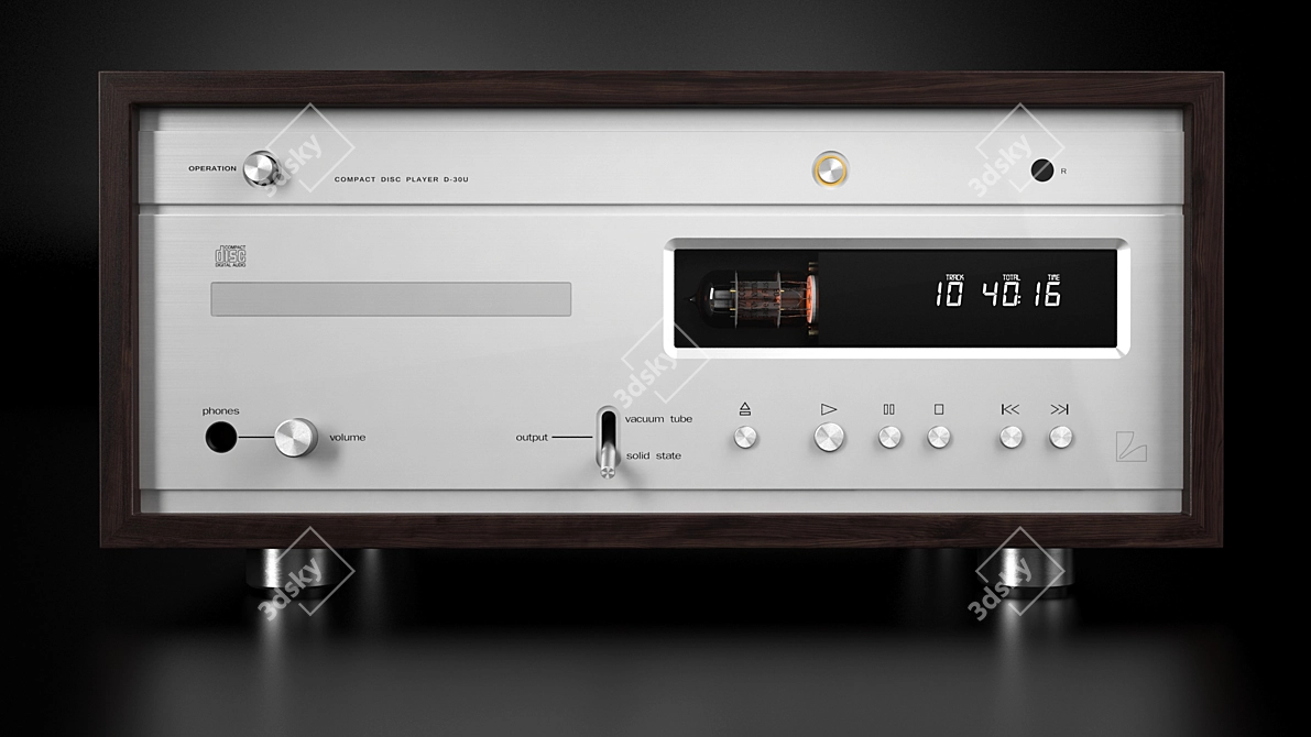 Luxman D-30U: High-End CD Player with Built-in Tube Preamp 3D model image 1
