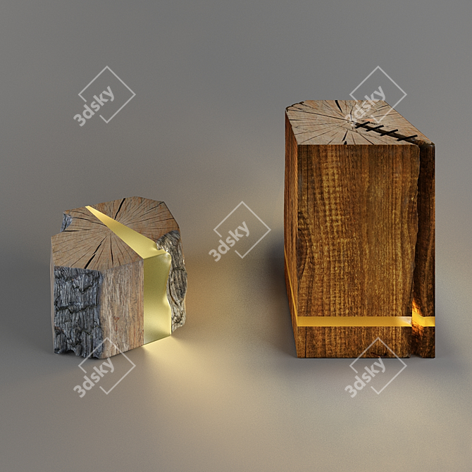 Glowing Stumps 3D model image 1