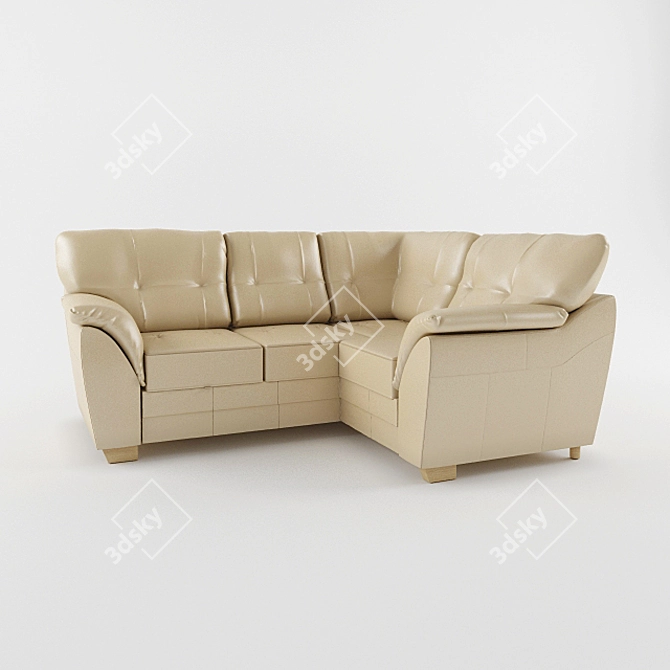 Modern Comfort: IKEA BЁRBU Sofa 3D model image 2