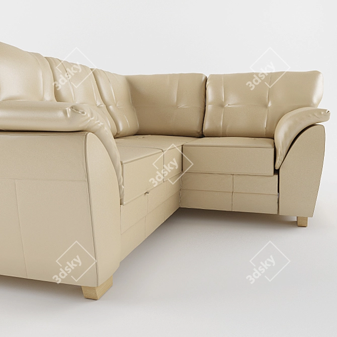 Modern Comfort: IKEA BЁRBU Sofa 3D model image 3