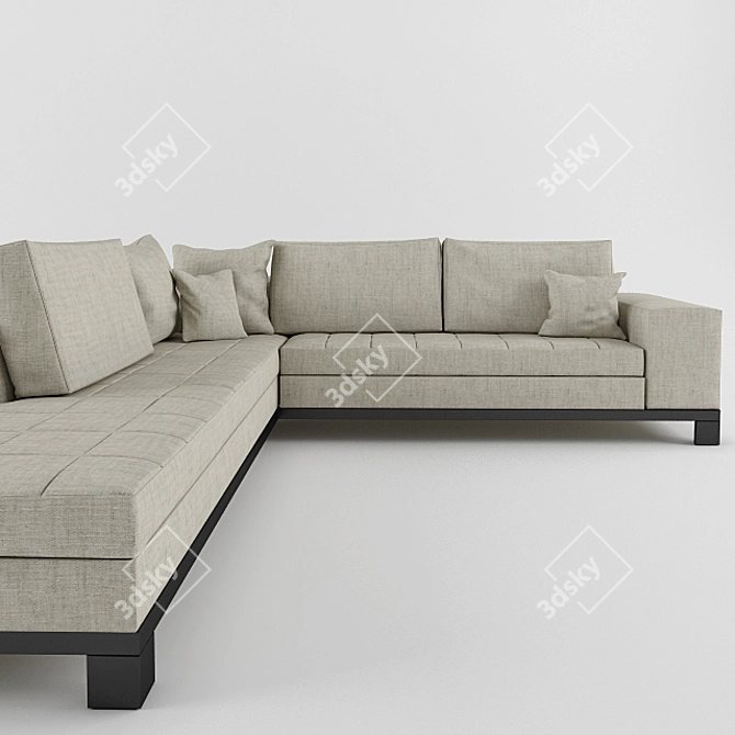 Cozy Corner Sofa: IKEA NOGERSUND 3D model image 3