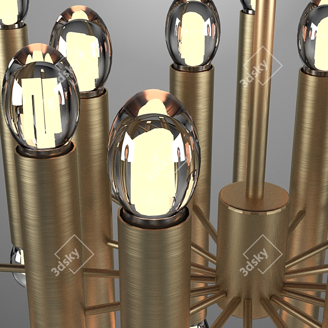 Elegant Ceiling Lamp 3D model image 2