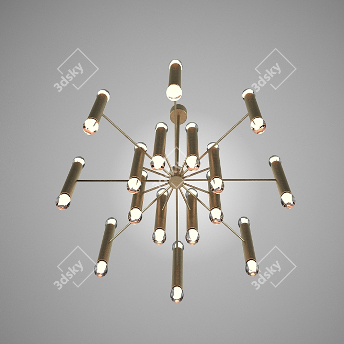 Elegant Ceiling Lamp 3D model image 3