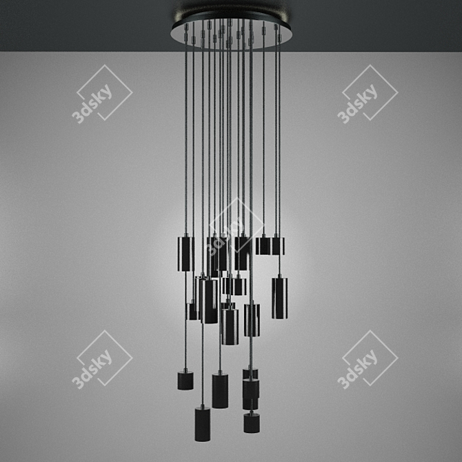 Contemporary Ceiling Light 3D model image 1