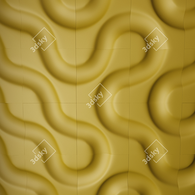 Eco-friendly 3D Gypsum Panels 3D model image 1