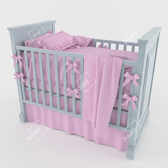 Cozy Dreams Children's Bed 3D model image 1