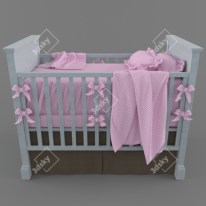 Cozy Dreams Children's Bed 3D model image 2