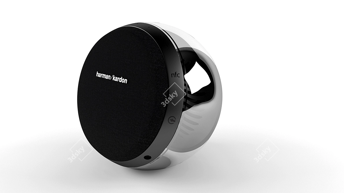 Premium Sound: Harman Cardon Speakers 3D model image 2