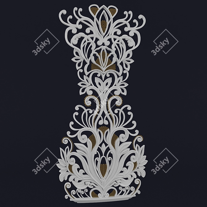 Elegant Pattern Pitcher 3D model image 2