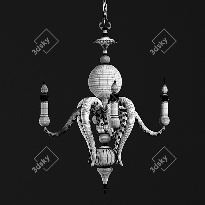 Elegant Octopus Chandelier: Adam Wallacavage 3D model image 3