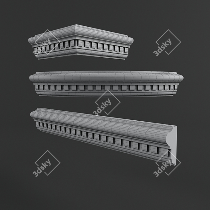 Elegant Molding  3D model image 2