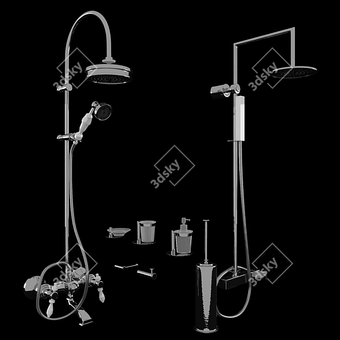 Shower Elegance: Olympia ImperoStyle 3D model image 1