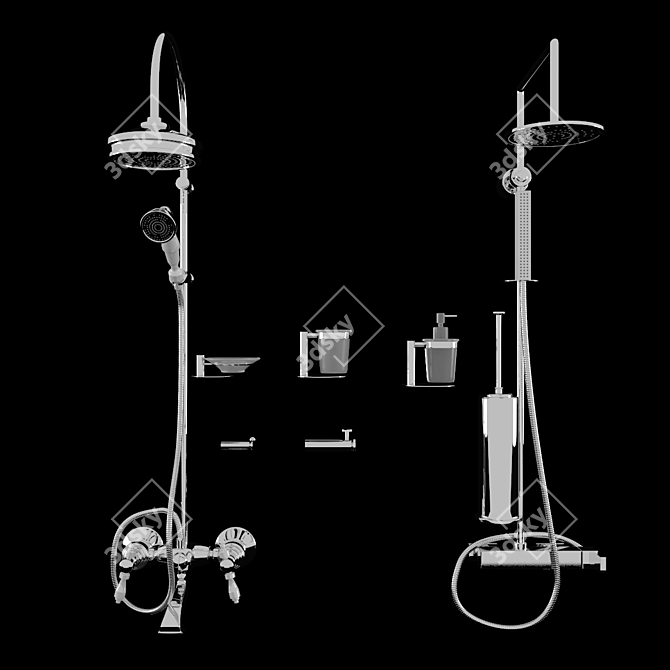 Shower Elegance: Olympia ImperoStyle 3D model image 2