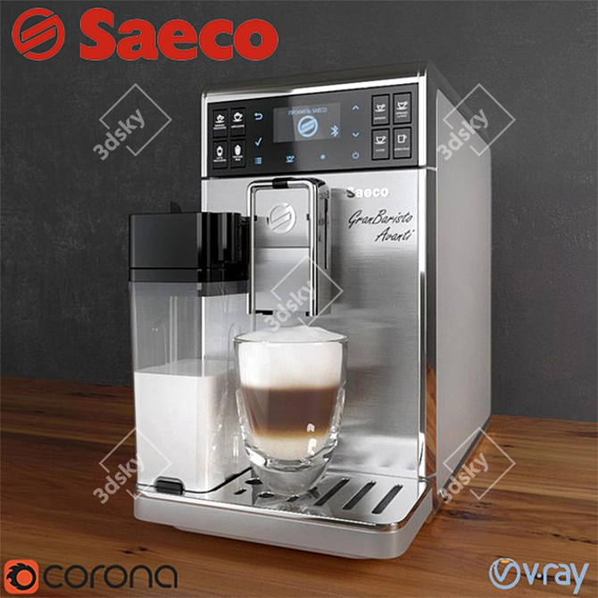 Saeco GranBaristo Avanti: The Perfect Coffee Companion 3D model image 1