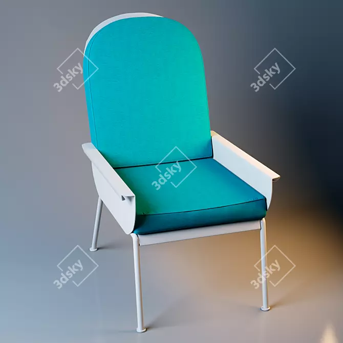 Luxury Pope Armchair 3D model image 1