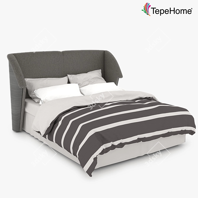 Contemporary Tepe Home Bed 3D model image 1