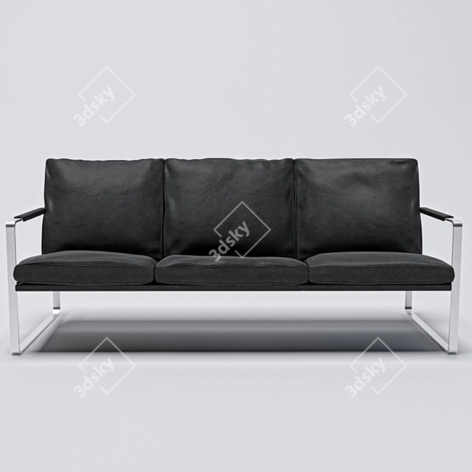 Fabricius: Sleek and Stylish 3-Seater Sofa 3D model image 1