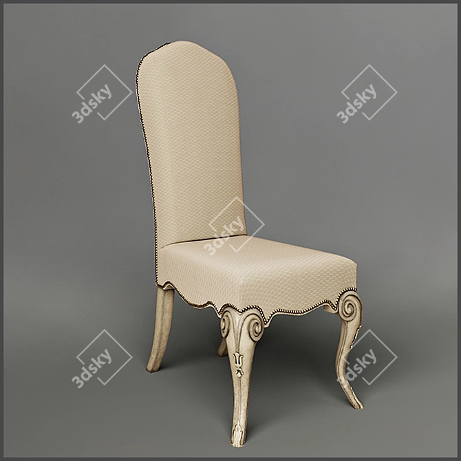 Elegant Provasi Chair: Art 1104_726 3D model image 2