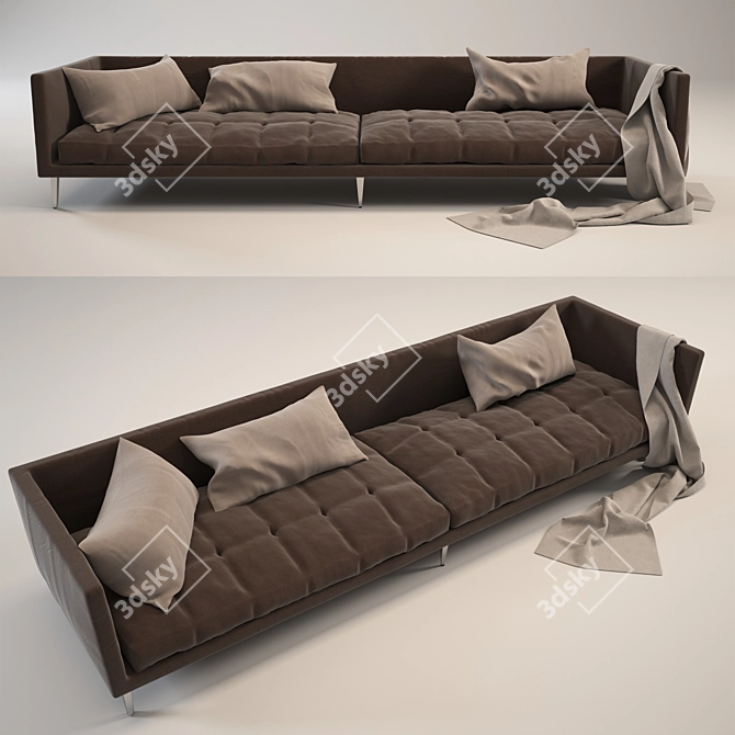 Modern Cloth Sofa 3D model image 1