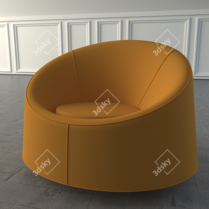 Elegant Tacchini Crystal Chair 3D model image 1
