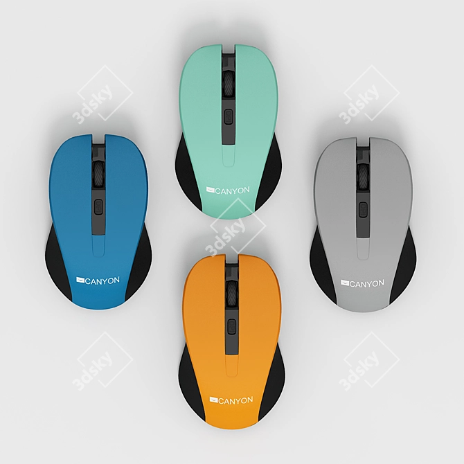 Wireless Computer Mouse 3D model image 2