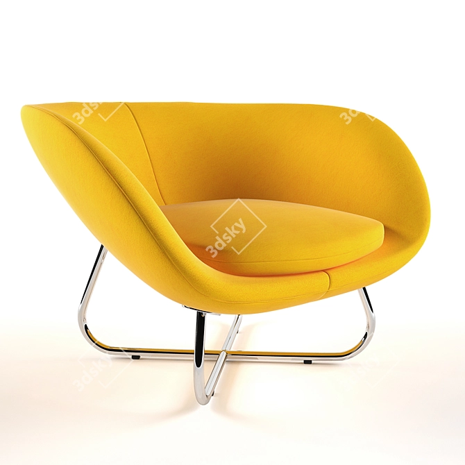 Modern Comfort: Chair Yasmin 3D model image 1