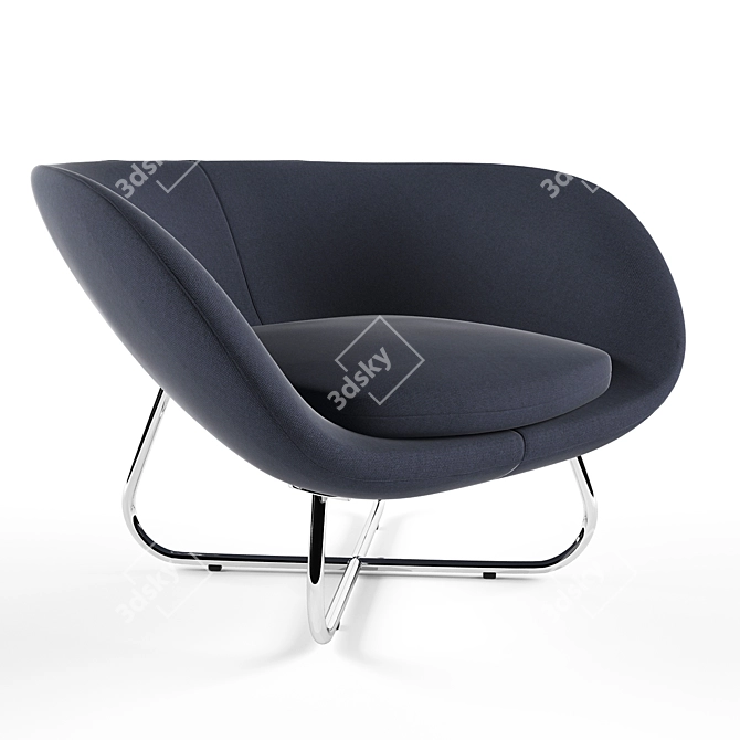 Modern Comfort: Chair Yasmin 3D model image 2