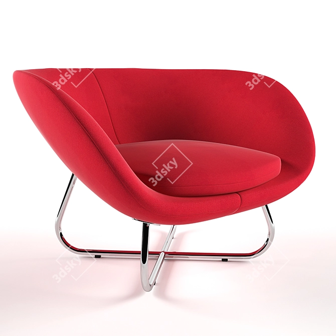 Modern Comfort: Chair Yasmin 3D model image 3