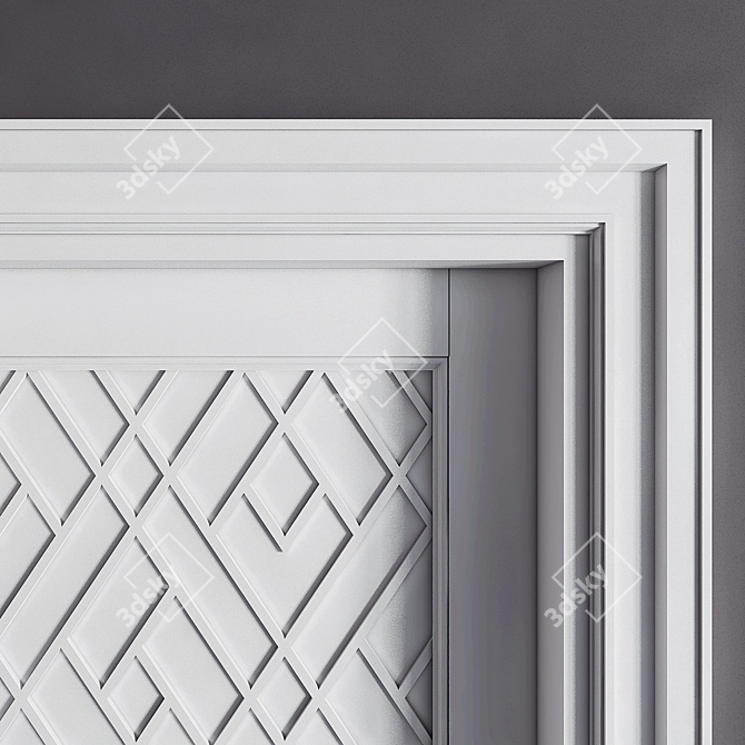 Custom Project Door | 2200x900x125mm 3D model image 3