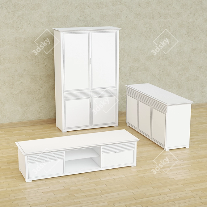 Elegant Selva Furniture Set 3D model image 2