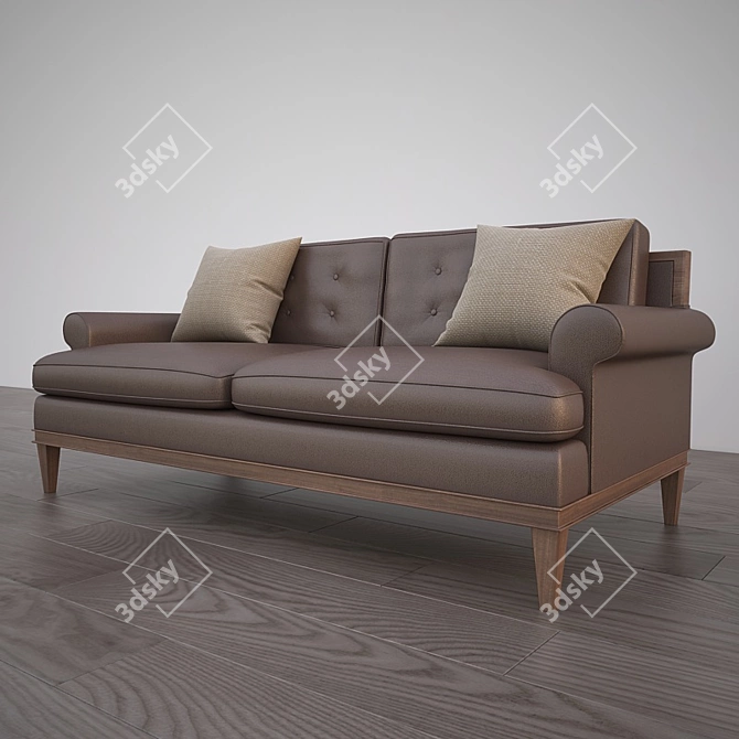 Timeless Elegance: Stylish Sofa 3D model image 1