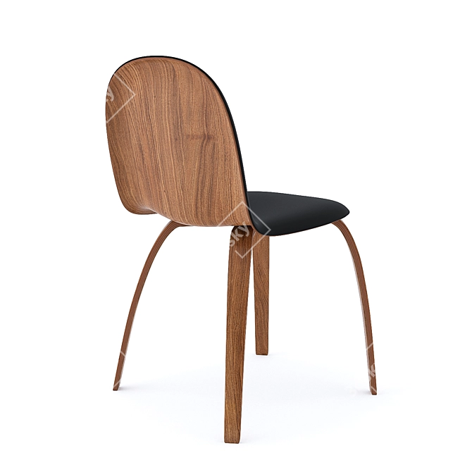 Sleek Gubi Chair: Modern Elegance 3D model image 2