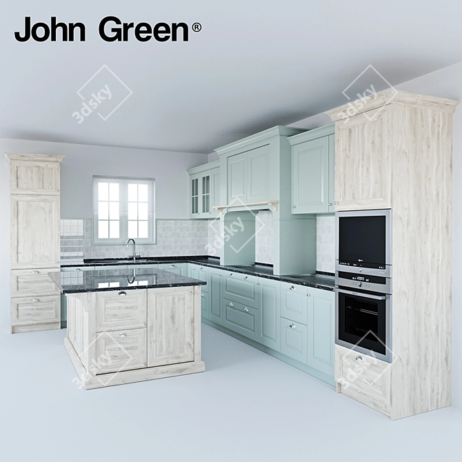 Elegant Adele Kitchen - John Green 3D model image 1