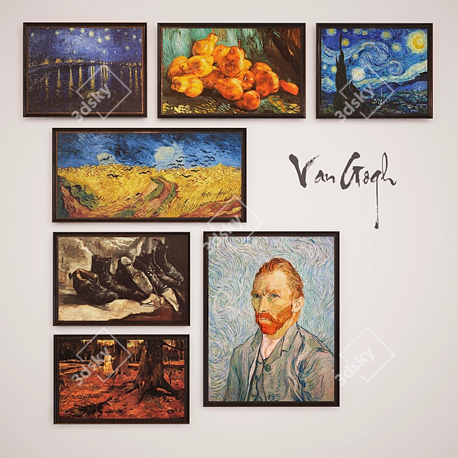 Stunning Van Gogh Art Collection 3D model image 1