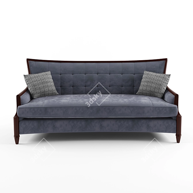 Elegant Neoclassical Sofa: 2000*980*980 3D model image 1