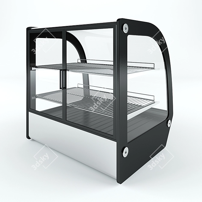Compact Showcase Refrigeration Unit 3D model image 2