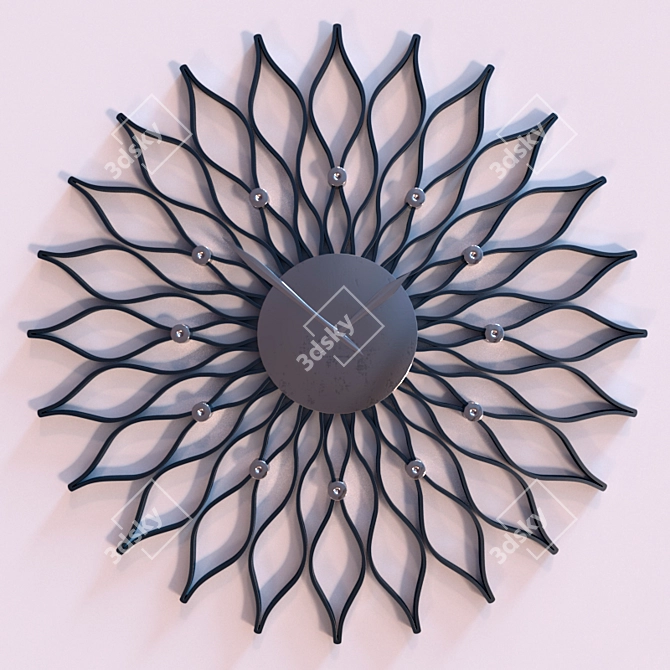 Sophisticated Analog Wall Clock 3D model image 1