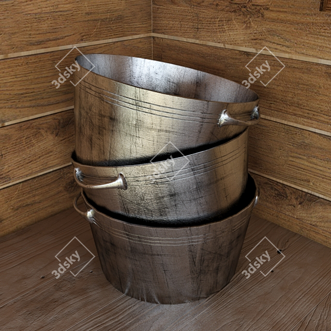 Vintage Kitchenware: Timeless Treasures 3D model image 1