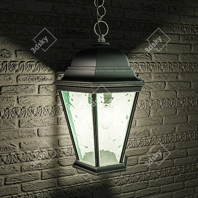 Urban Glow - Stylish Street Lamps 3D model image 2