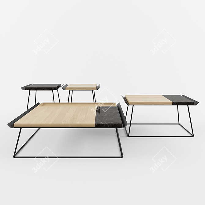 Temple Tables: Sleek Design by Dmitry Kozinenko 3D model image 1