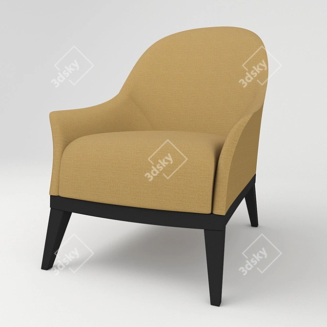 Cozy Comfort Lounge Chair 3D model image 1