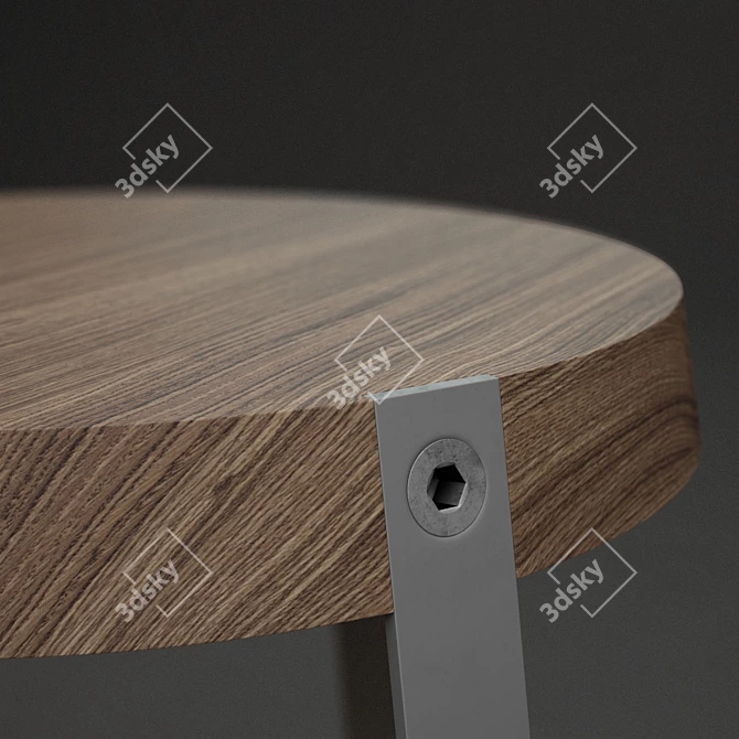 Modern AF3 Stool for Chic Interiors 3D model image 2