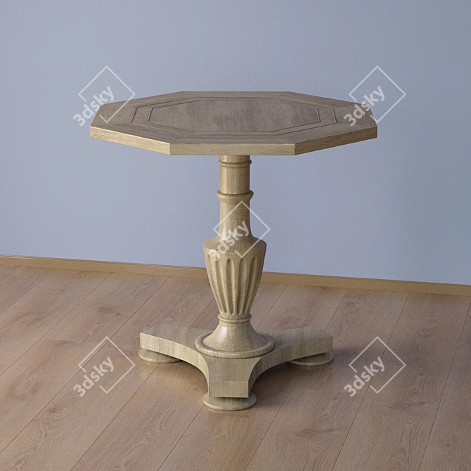 Elegant Coffee Table 3D model image 1