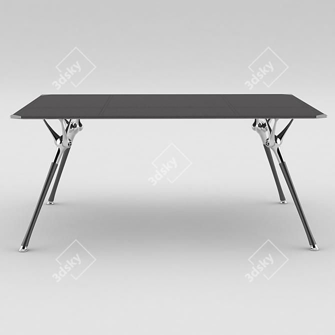 Luxurious Leather-Topped Codutti Genesis Table 3D model image 2