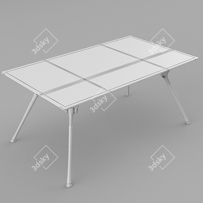 Luxurious Leather-Topped Codutti Genesis Table 3D model image 3