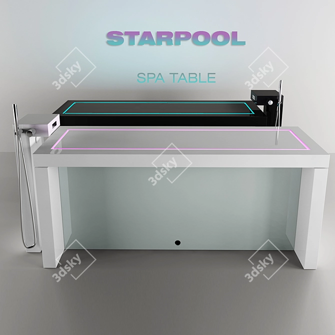 Luxury Foldable Spa Table 3D model image 1